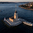 İstanbul Boğazı'nın incisi: Kız Kulesi havadan böyle görüntülendi