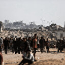 Gazze'nin kuzeyindeki yardım noktasında yoğunluk