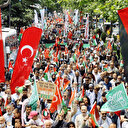 On binler Gazze için yürüdü: Filistin'e destek imani bir mesele