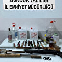 Burdur'da silah ve kaçak içki operasyonda bir kişi gözaltına alındı