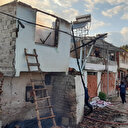 Tokat'ta yangın sonucunda dört evde hasar oluştu