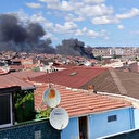 Gaziosmanpaşa'da geri dönüşüm tesisinde yangın