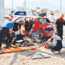 Sınav yolunda feci kaza