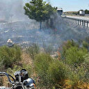 Canlı tavuk dolu tırda yangın paniği