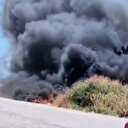 İzmit'te ağaçlık alanda yangın çıktı