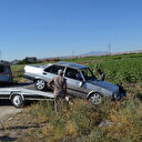 Kontrolden çıkan otomobil takla attı: Biri bebek üç yaralı