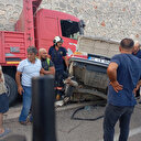 Kamyonla çarpışan otomobil sürücüsü hayatını kaybetti