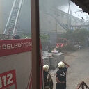 Esenyurt'ta bebek bezi fabrikasında çıkan yangın söndürüldü