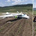 Eğitim uçağı zorunlu inişte kaza yaptı: Pilot yaralandı