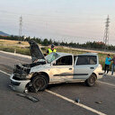 Uşak'ta otomobil takla attı: Yaralılar var