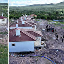 Arguvan'da afet konutlarının yapımı sürüyor