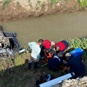 Çorum'da sulama kanalına düşen otomobildeki karı koca ile 2 aylık bebek yaralandı