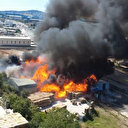 Kocaeli’de palet depolama sahasında yangın