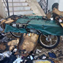 Evinin önündeki tekstil ürünleri tezgahı küle döndü