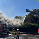 İSKİ’ye ait tesiste yangın: İtfaiye ekipleri olay yerinde