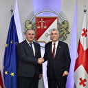 Ticaret Bakanı Ömer Bolat, Gürcistan Maliye Bakanı Khutsishvili ile bir araya geldi