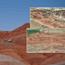 Mars'ı andıran 'Gökkuşağı Tepeleri' ziyaretçi akınına uğruyor