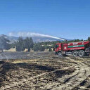 Hisarcık'ta biçerdöverden kaynaklanan yangın 30 dekar alanı kül etti