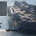 ABD savaşa mı hazırlanıyor? Sınıra dayanan devasa savaş gemisi uydu görüntülerinde