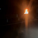 Karadeniz Sahil Yolu'nda elektrikli araç alev topuna döndü