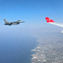 Erdoğan’ın KKTC yolculuğuna gökyüzünde özel karşılama