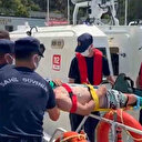 Boğulma tehlikesi yaşayan vatandaşa tıbbi tahliye