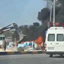 Nurdağı'ndaki rezerv alanda yangın