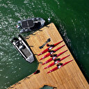 Kayseri'nin ilk lisanslı kano sporcuları, Yamula Barajı'nda kürek çekiyor