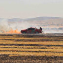 Trafodan çıkan yangında 50 dönüm tarım arazisi kül oldu