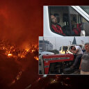 İzmir Buca'da orman yangını: 15 saattir sürüyor