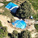 Üç bin kişinin geçimini sağlıyor: Oltu taşı ocakları dronla görüntülendi