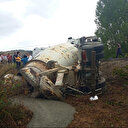 Zonguldak'ta beton mikseri otomobile çarpıp devrildi: Sürücü hayatını kaybetti