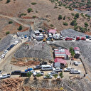 Elazığ'da göçük meydana gelen maden ocağı havadan görüntülendi
