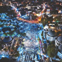 Ayasofya Gazze'ye umut olsun: On binlerce kişi fenerlerle yürüdü