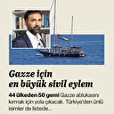 Gazze için en büyük sivil eylem