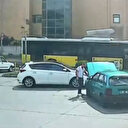 Seyir halindeki otobüsün havalandırma kapağı uçtu: O anlar kamerada