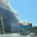 Suriye'de sınıra yakın bölgede orman yangını