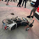 Karapınar’da motosiklet otomobille çarpıştı: 2 yaralı