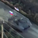 Rus ordusunun Ukrayna'dan ele geçirdiği zırhlı araç görüntülendi