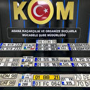 Adana’da 27 sahte plaka ele geçirildi