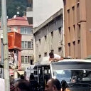 Ordu’da güvenlik kameralarını ayarlayan vatandaş dolmuşun üzerin düştü