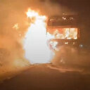 Şanlıurfa'da seyir halindeki saman yüklü TIR alev aldı