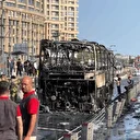 Sultangazi'de otobüste yangın: Tramvay seferleri durduruldu