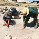 Depremde hasar alan Arslantepe Höyüğü'ndeki kale duvarları onarılıyor