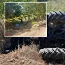 Tarlasına giderken devrilen traktörün altında kaldı: Hayatını kaybetti