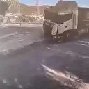 TIR şoförünün refleksi faciayı önledi