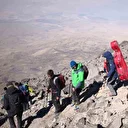 Ağrı Dağı’nda sıcak hava kayaları yerinden oynattı