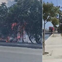 Silivri'de otluk alanda yangın