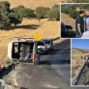 Diyarbakır'da kontrol çıkan minibüs devrildi: İki ölü 14 yaralı