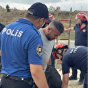 Hırsızlık için indiği kuyuda mahsur kaldı